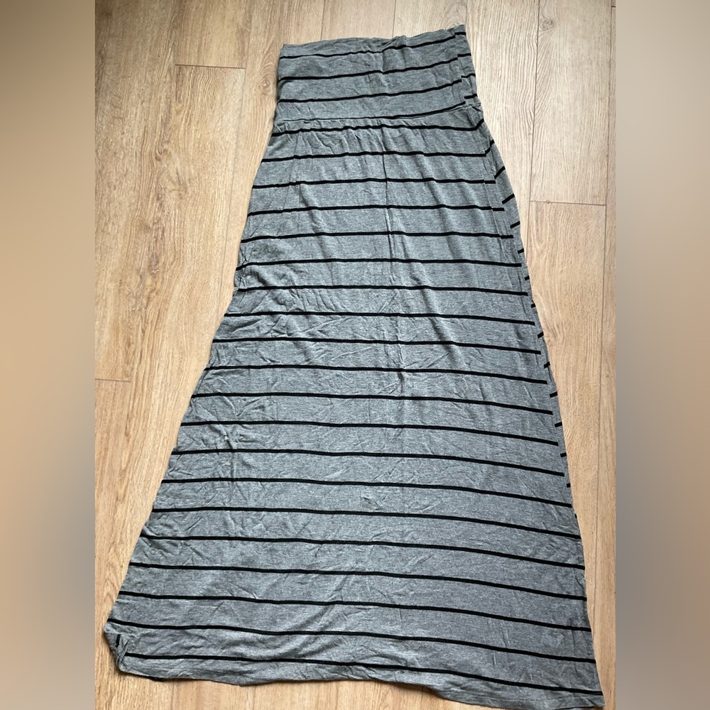 Stripe maxi skirt